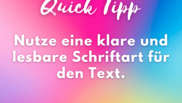 4. Verwende ansprechende Farbkombinationen, die zur Marke passen.